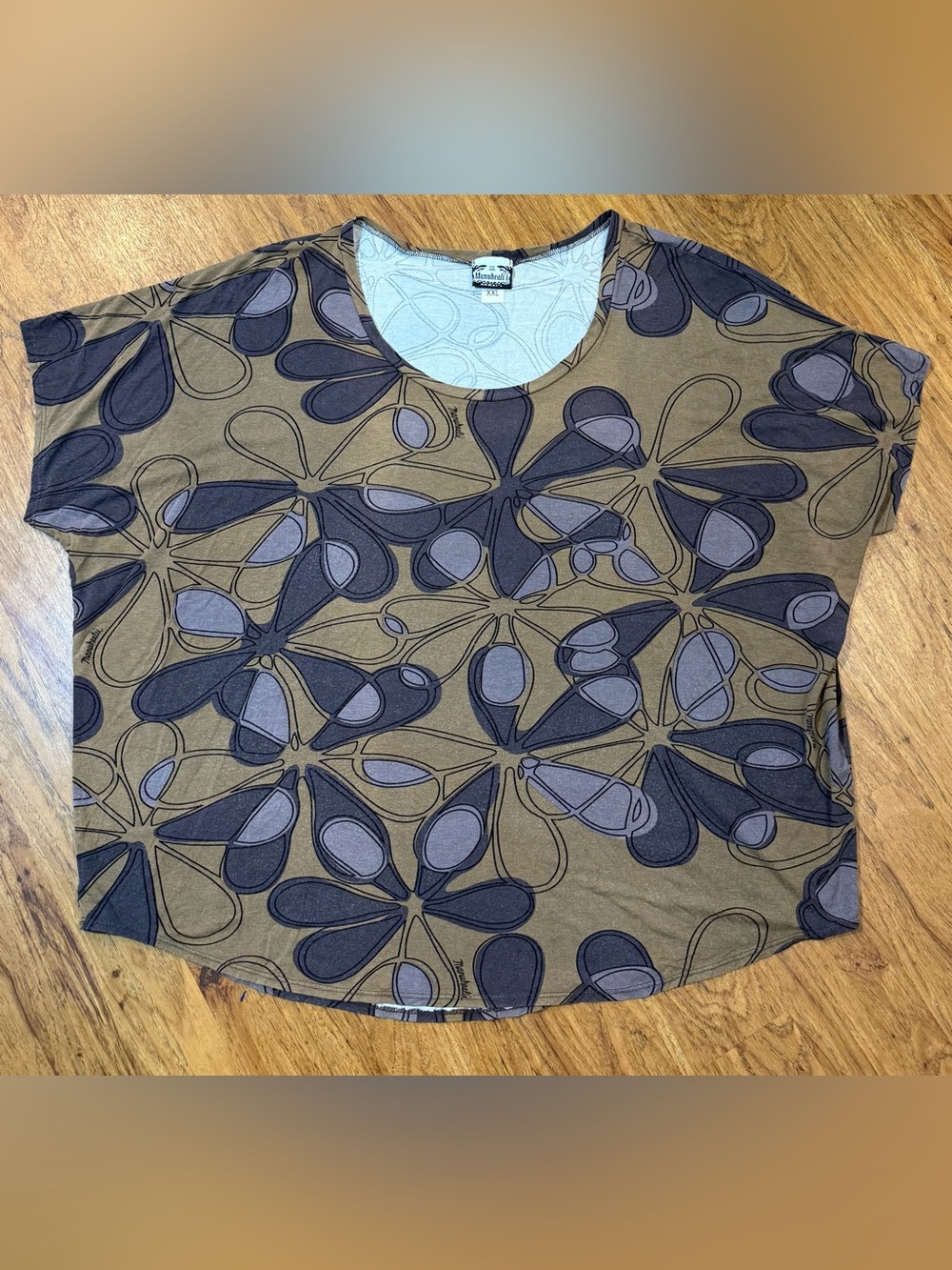 Manuhealii Top Blouse Flower Floral Hawaiian Hawaii 2XL Women’s Authentic